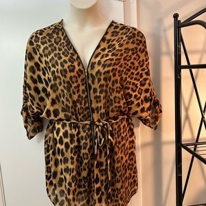 Cleo Leopard Print Blouse